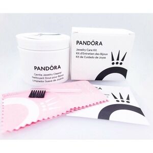 New PANDORA Bracelet Charm Ring Necklace Polishing Cloth Set Jewelry Care Kit